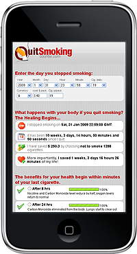 Quit Smoking Counter on the iPhone